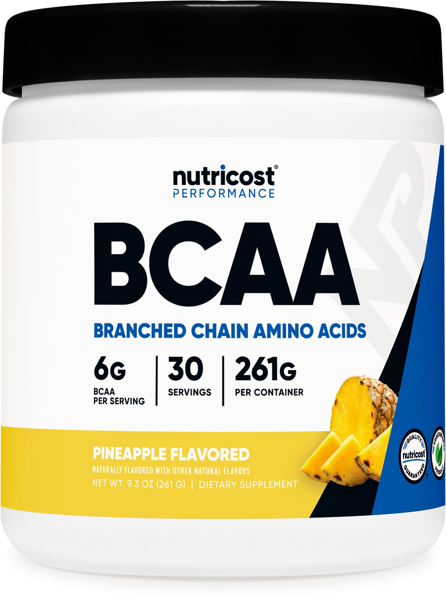 Nutricost BCAA Piña botella, sabor natural para entrenamientos