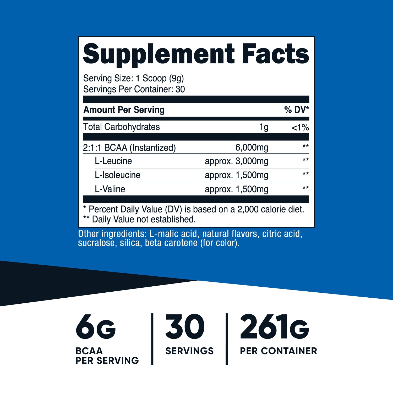 Nutricost BCAA Piña cuchara incluida para dosis exactas