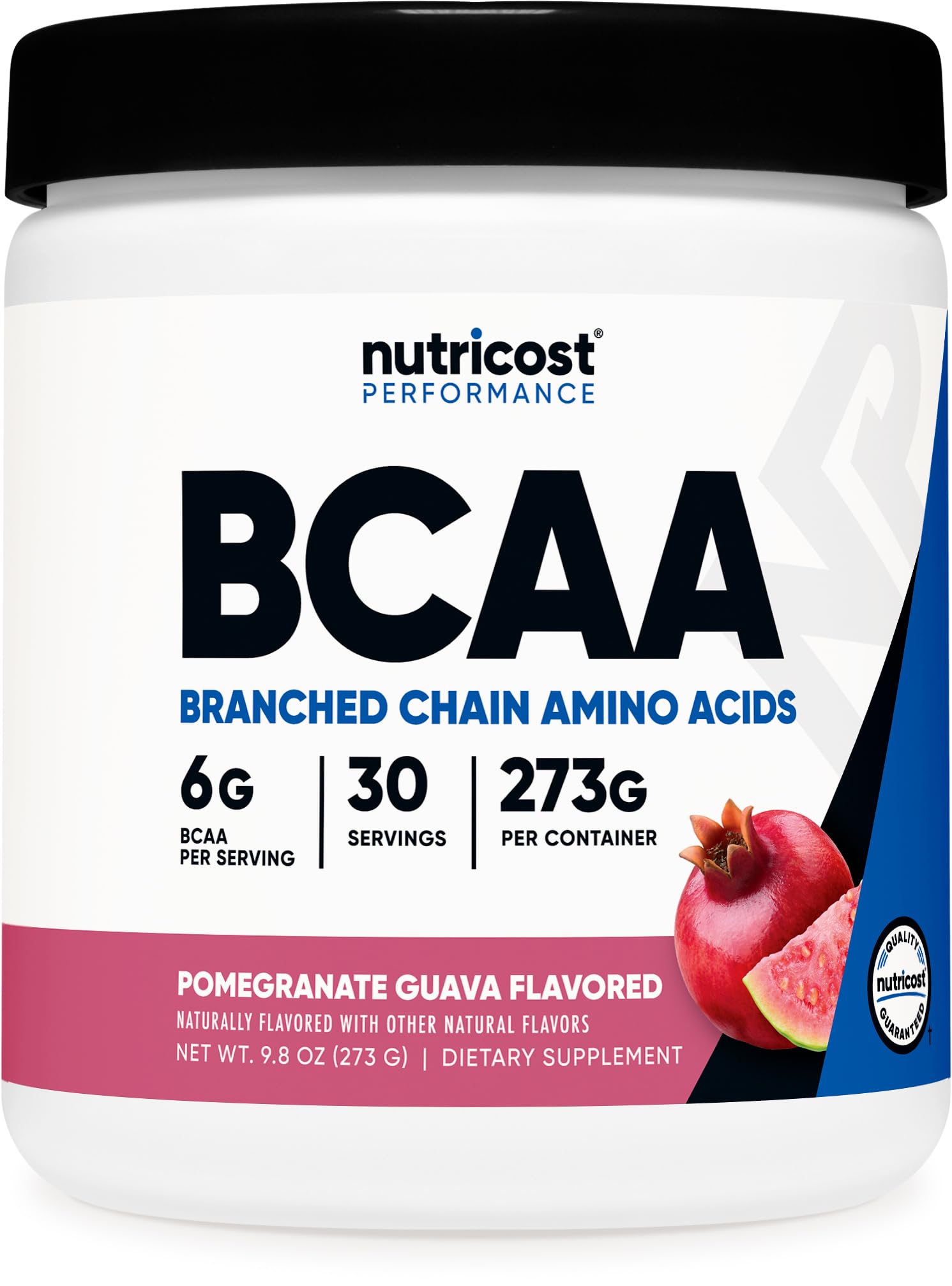 Nutricost BCAA polvo granada-guayaba, ideal para entrenamientos intensos