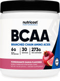 Nutricost BCAA polvo granada-guayaba, ideal para entrenamientos intensos