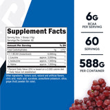 Nutricost BCAA polvo uva, mezcla refrescante para entrenamientos