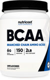 Nutricost BCAA en botella neutra ideal para entrenamiento y recuperación