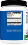 Nutricost BCAA en polvo Manzana Verde con cucharita para dosis convenientes.
