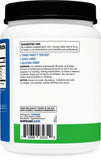 Nutricost BCAA en polvo Manzana Verde en frasco para mezcla rápida después del gimnasio.
