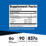 Nutricost BCAA en polvo con cuchara medidora para verter en vaso tras entrenar.