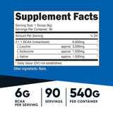 Nutricost BCAA para pre-entrenamiento, preparado para sesiones intensas.
