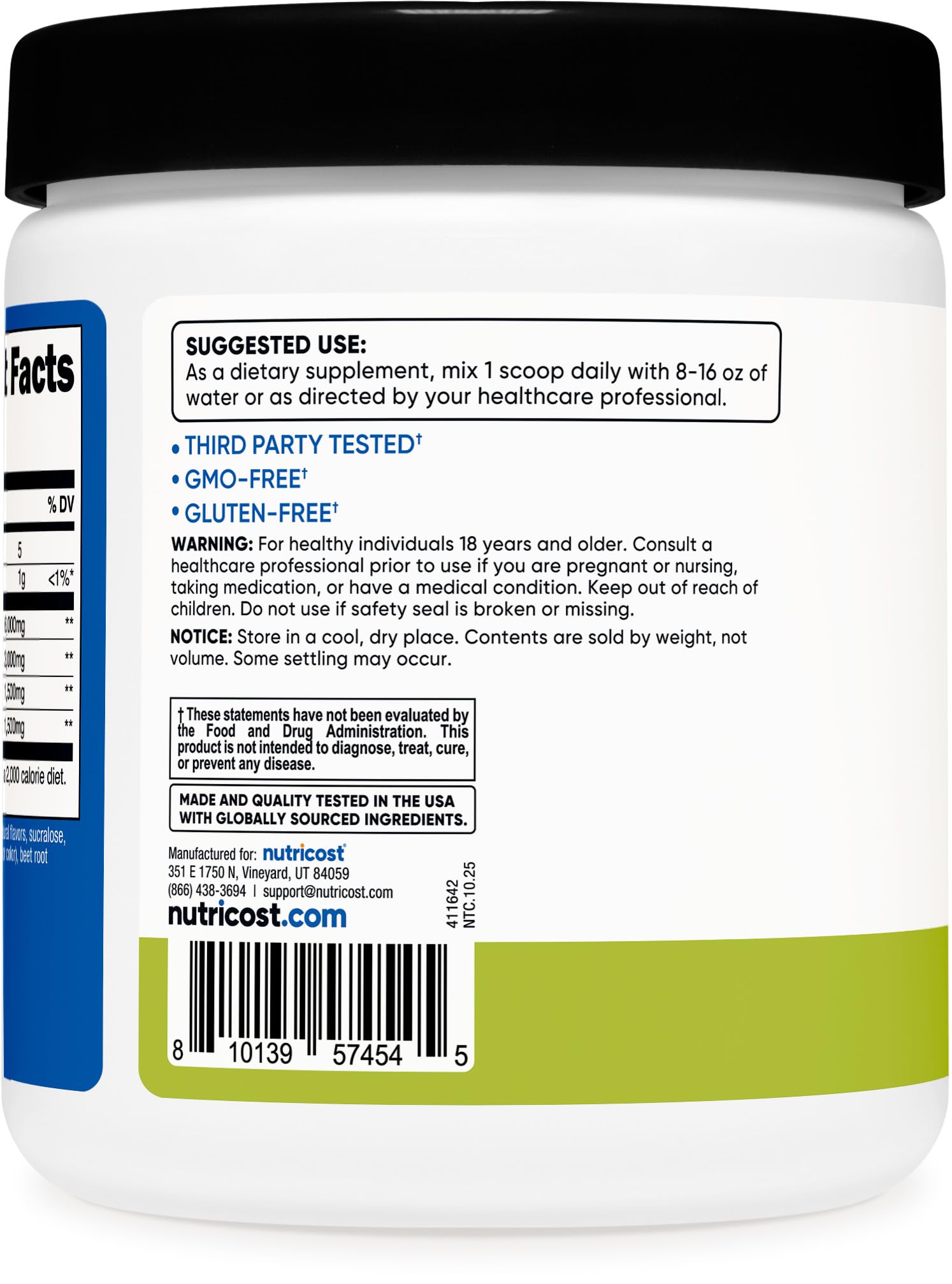 Nutricost BCAA, preparación rápida previa al entrenamiento