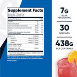 Nutricost BCAA Hidratación en mezcla, sabor frambuesa-limón, perfecta para entrenamientos intensos