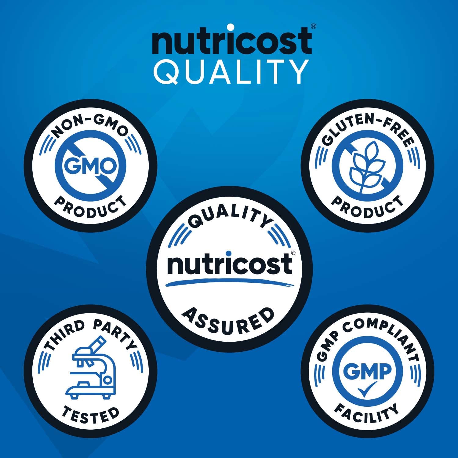 Nutricost BCAA porciones 250, dosis de 1000 mg por toma.