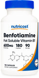Nutricost Benfotiamina: cápsulas en detalle para la ingesta diaria