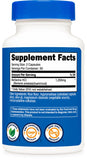 Nutricost Berberina HCl 1200 mg, cápsulas en vaso, fácil de tomar