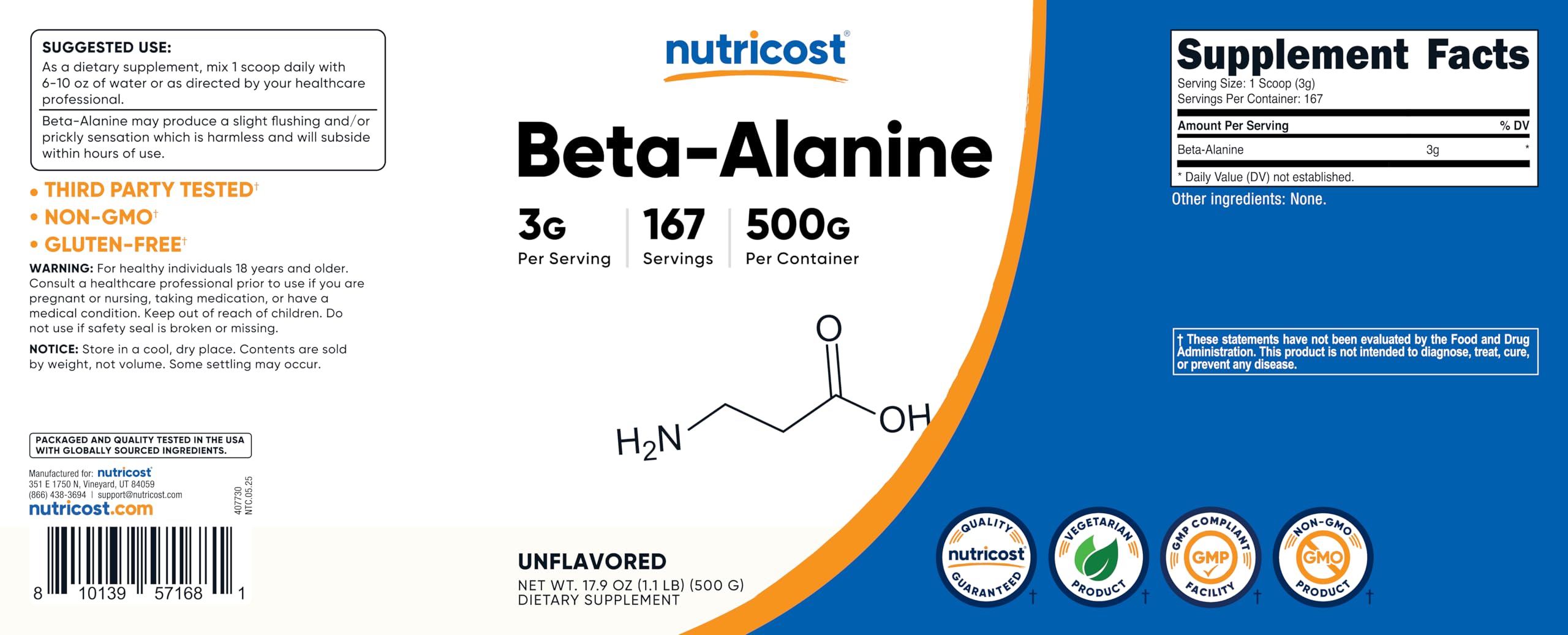 Uso práctico de Nutricost Beta Alanina durante entrenamientos intensos