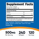 Caja de Nutricost beta sitosterol con etiqueta clara para identificar ingredientes.