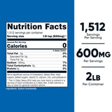 Nutricost bicarbonato de sodio 600 mg por porción para hornear