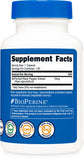 Nutricost Bioperine control de calidad, certificado y prueba de pureza.