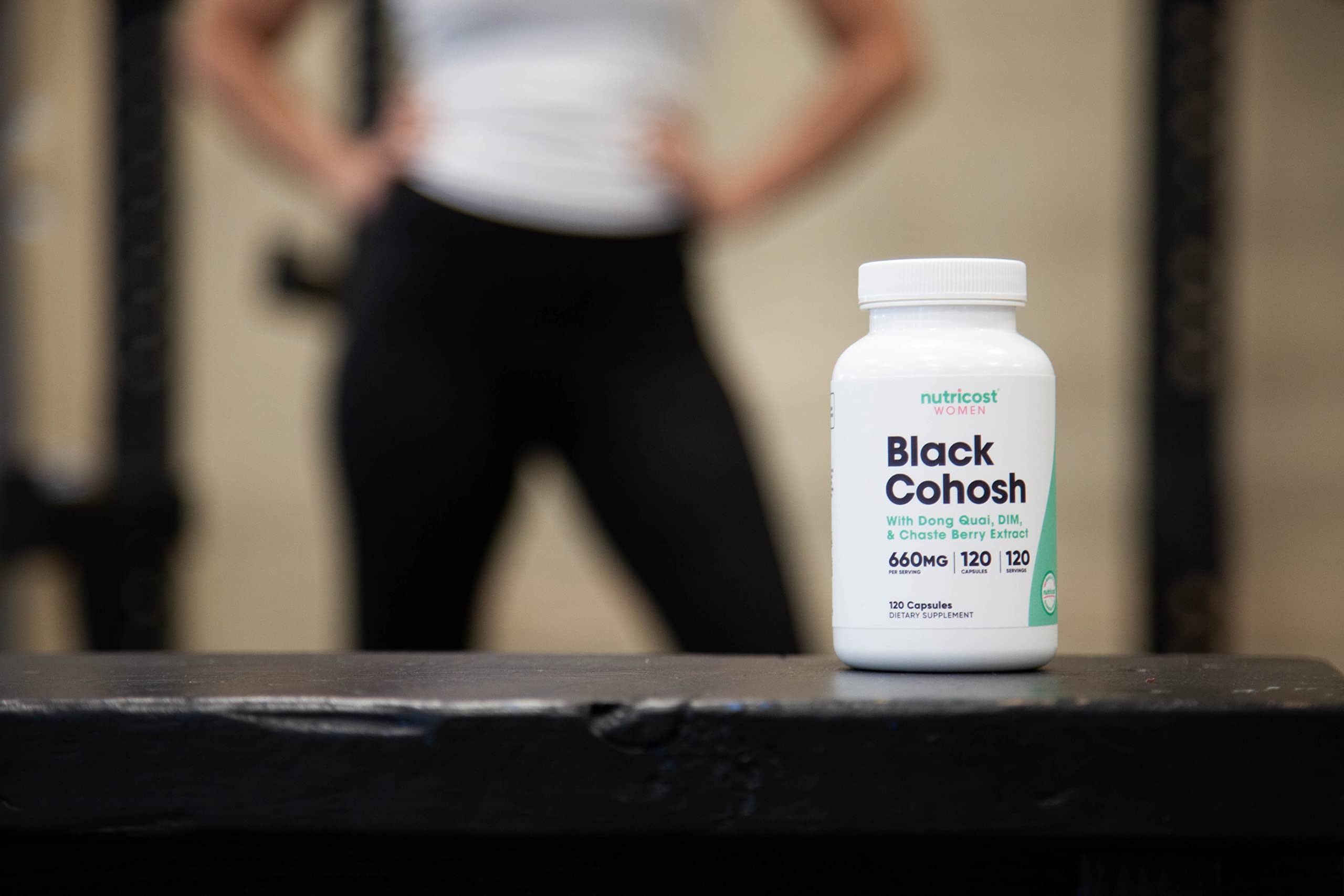 Cápsulas vegetales de Nutricost Black Cohosh, opción vegetariana.