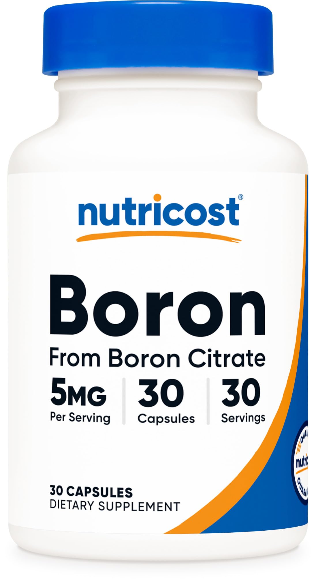 Nutricost Boron 5 mg cápsulas, soporte diario para una rutina vegetariana