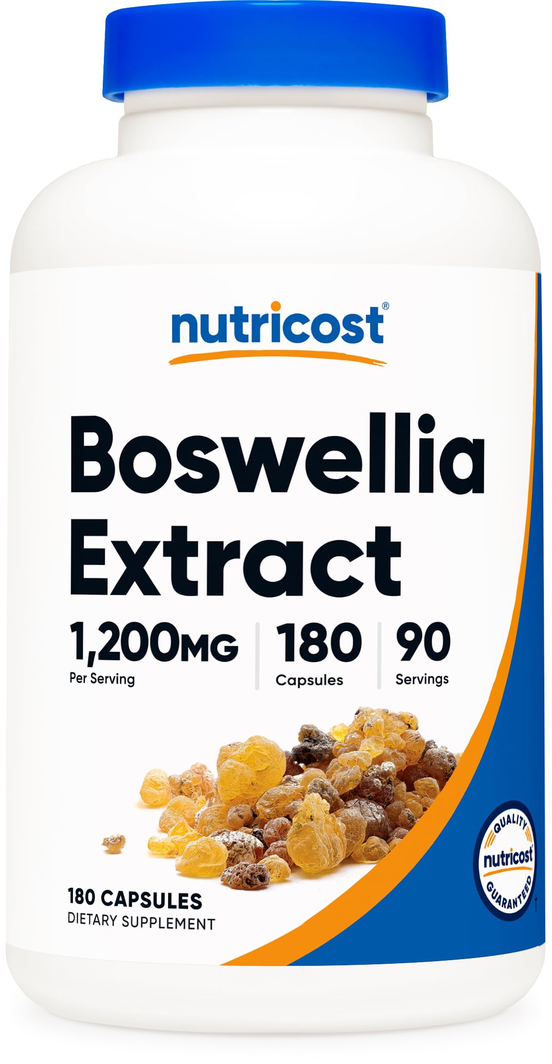 Nutricost extracto de boswellia, frasco con cápsulas para uso diario