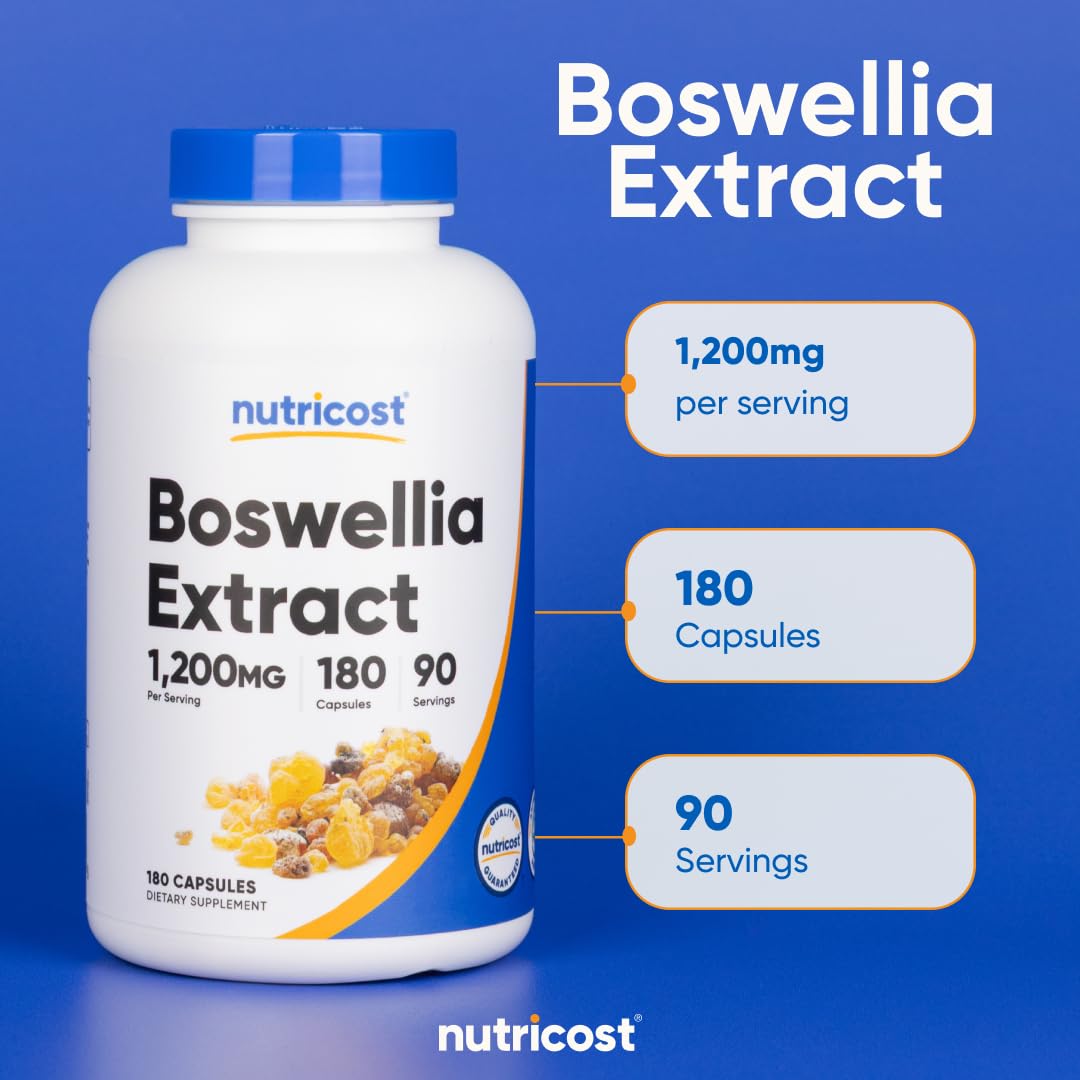 Nutricost extracto de boswellia, presentación en caja para alinear tu rutina