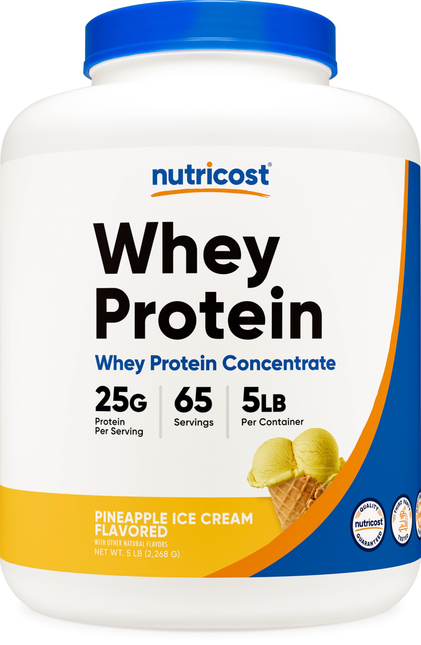 Nutricost proteina de suero piña en bote para batidos