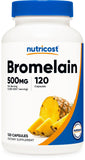 Nutricost Bromelina frasco de cápsulas para uso diario, fácil de incorporar