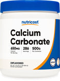 Nutricost calcio carbonato polvo 500 g, perfecto para batidos.