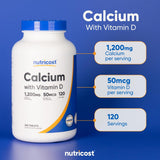 Sin gluten y no transgénicos en Nutricost Calcio con Vitamina D