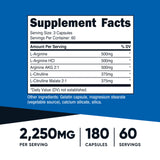 Nutricost oxido-nittrico cápsulas energía sostenida para el día
