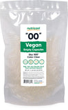 Nutricost cápsulas vacías vegan tamaño 00 para personalizar suplementos