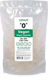 Nutricost cápsulas veganas tamaño 0 para crear mezclas personalizadas con control de dosis