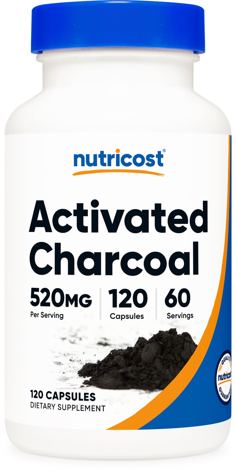 Nutricost carbon activado botella, uso diario.