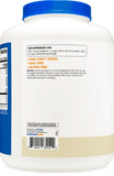 Nutricost Casein Vanilla, batido en vaso, textura suave y cremosa.