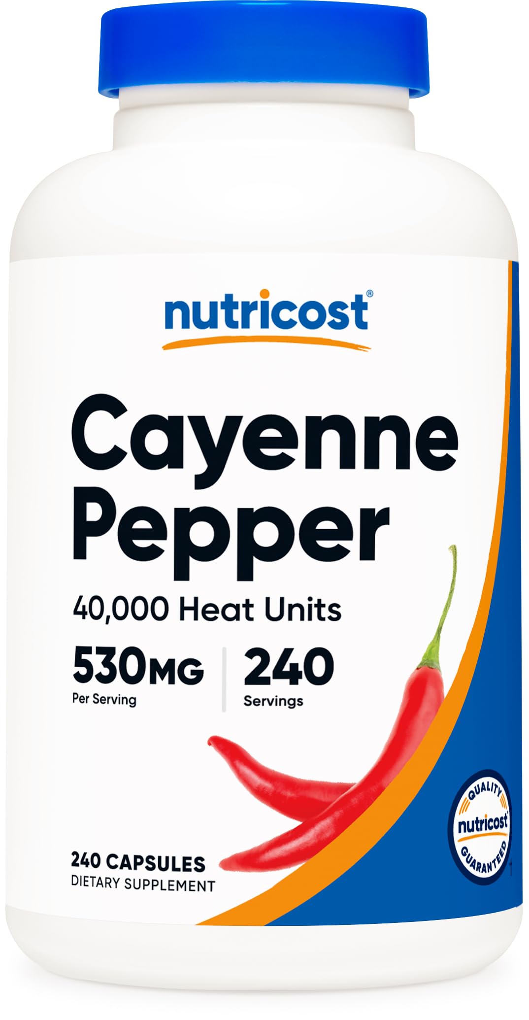 Nutricost Cayenne cápsulas 530 mg para uso diario