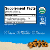 Nutricost Chaga Organico cuchara 1g: medición precisa para porciones.