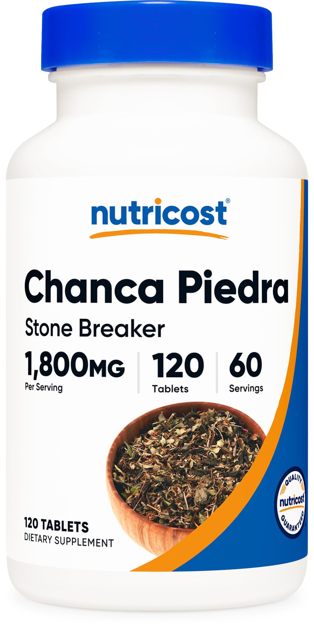 Nutricost Chanca Piedra Extract, botella con 120 tabletas para apoyar la salud general.