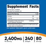 Nutricost CLA 800 mg - cápsulas blandas para tomar con agua