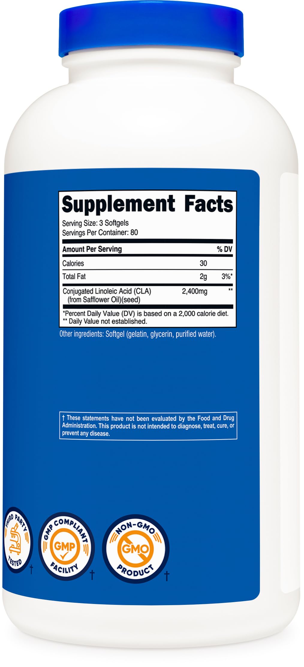 Nutricost CLA 800 mg - tomando con vaso para rutina diaria