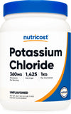 Nutricost cloruro de potasio polvo en bote de 1 kg para cocinar