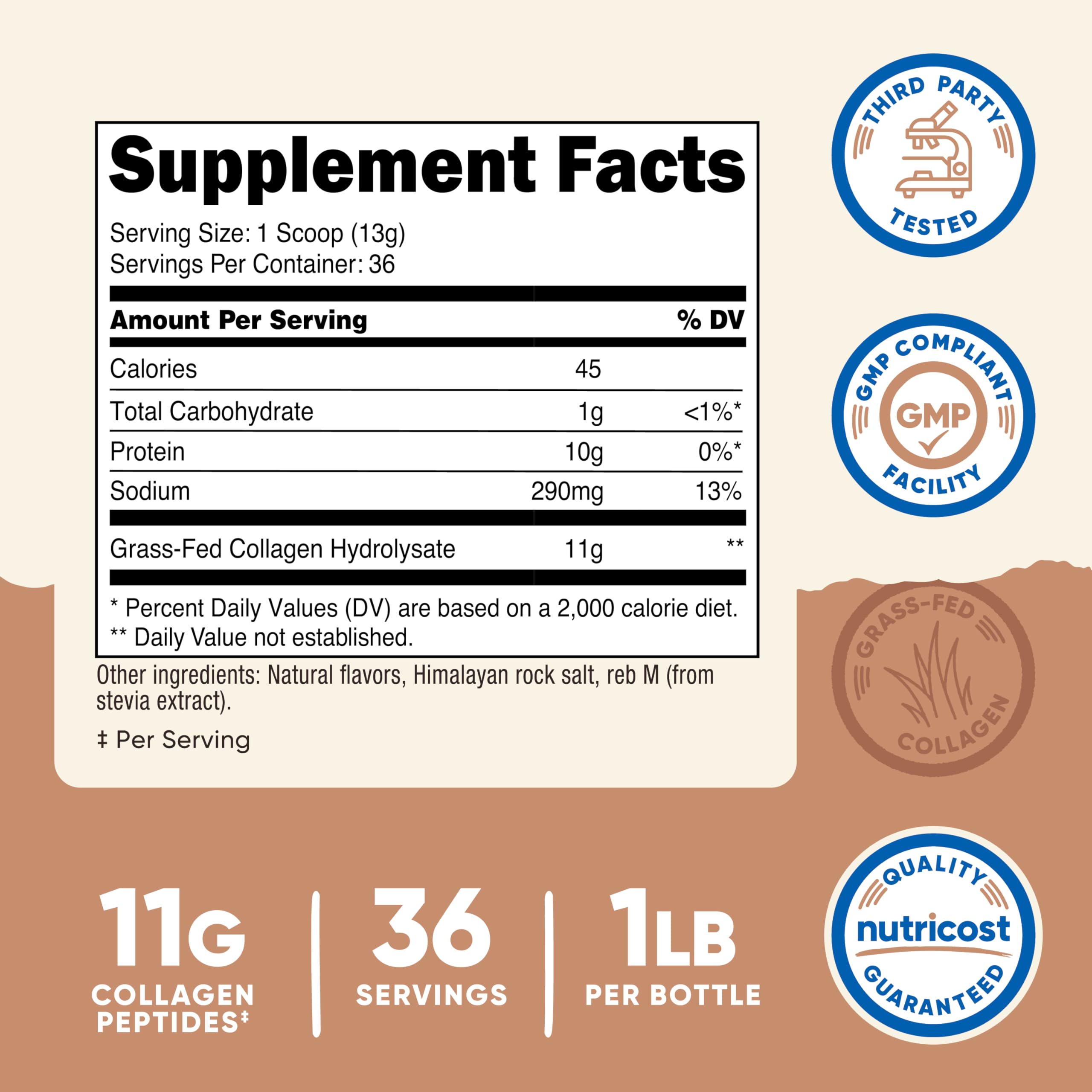 Nutricost Colágeno con dosificador incluido para porciones precisas