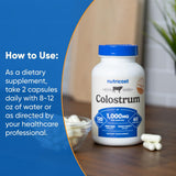 Nutricost Colostrum apertura de la botella para servicio cómodo