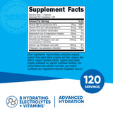 Nutricost Complejo de electrolitos, cápsulas 120, apoyo diario de hidratación