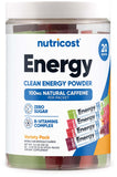 Nutricost Complejo Energizante en sobres: variedad de sabores para energía rápida.