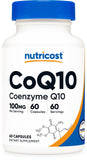 Nutricost CoQ10 cápsula de 100 mg para apoyo diario de energía