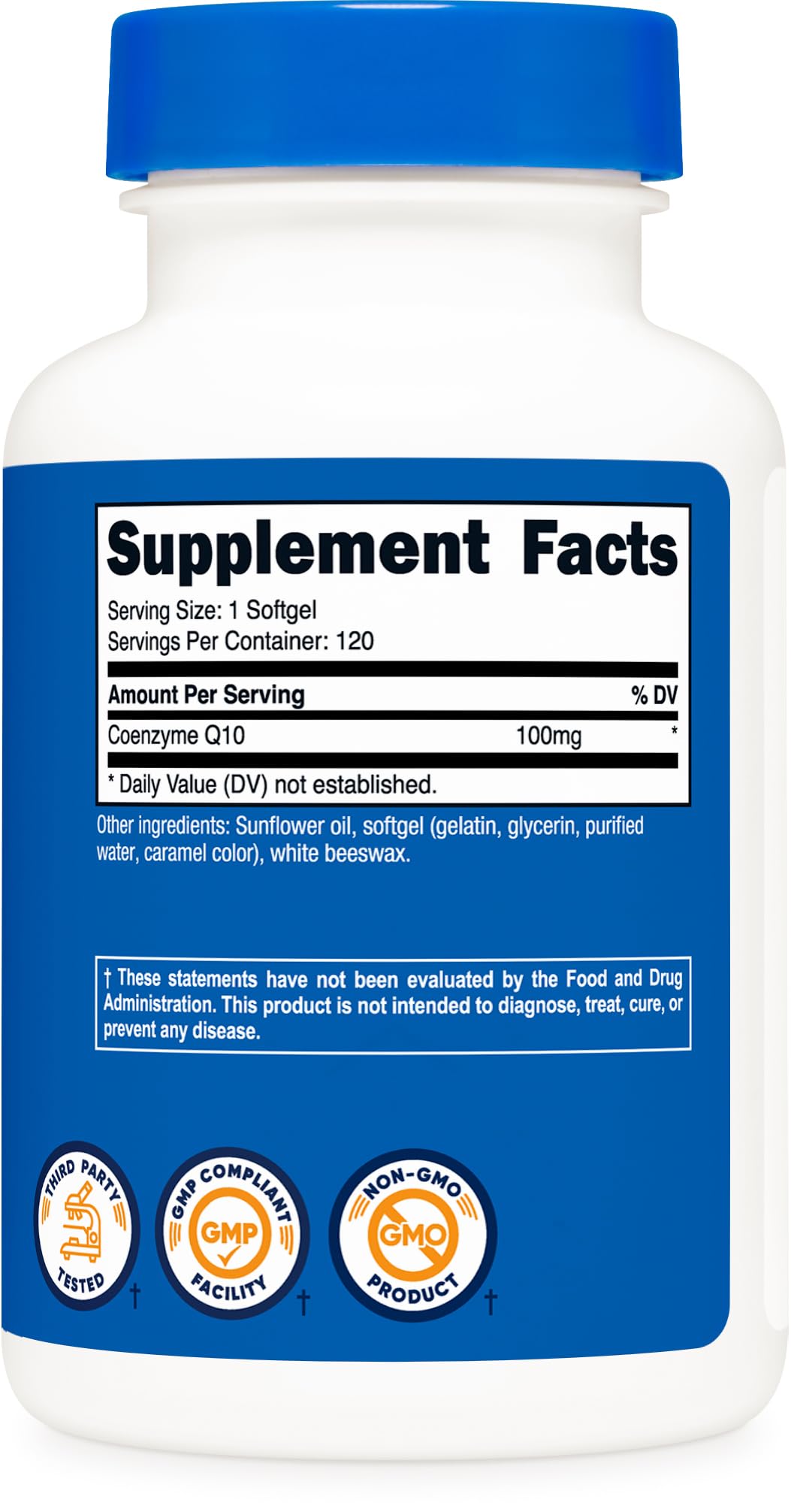 Nutricost CoQ10 Softgels: uso diario sencillo para un estilo de vida activo.