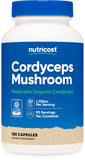 Nutricost Cordyceps: cápsulas en botella, conveniencia diaria para un estilo de vida activo.