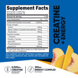 Nutricost, porción de creatina sabor durazno-mango, lista para mezclar.