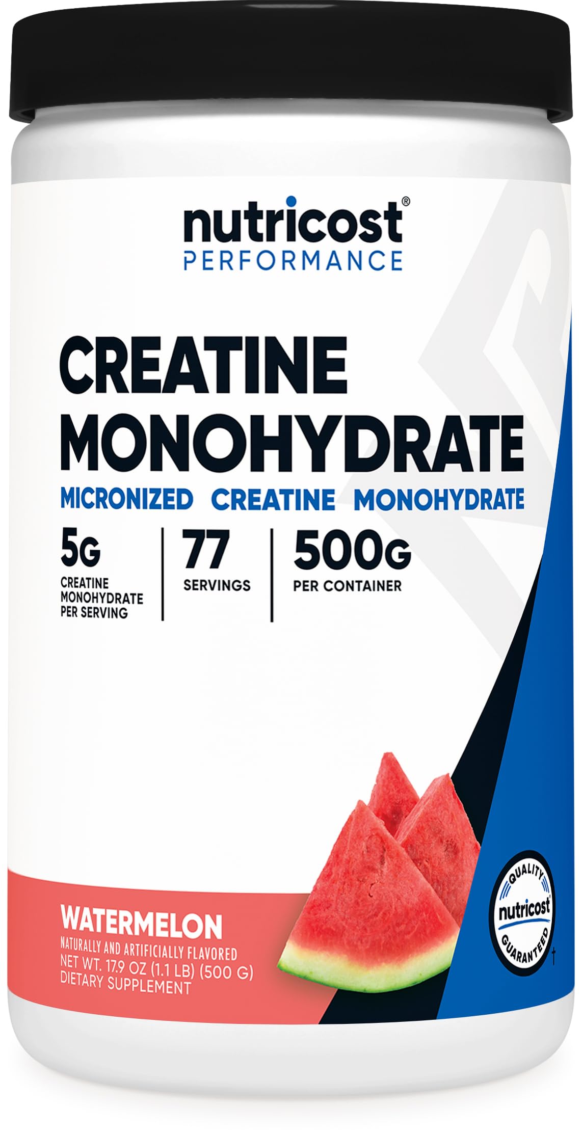 Nutricost Creatina Monohidratada Watermelon, bote 500 g para sesiones intensas