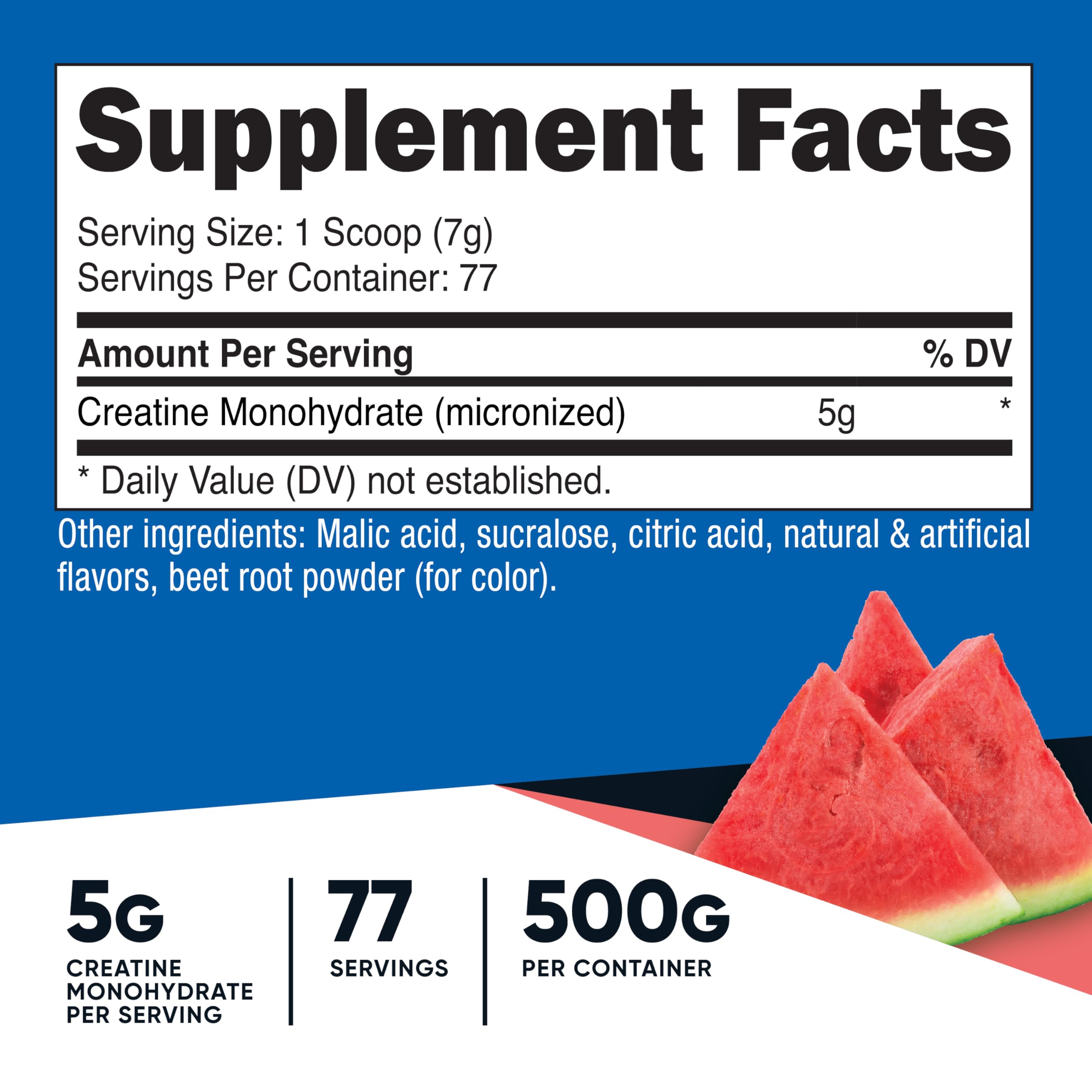 Nutricost Creatina Monohidratada Watermelon, dosificador para porciones precisas