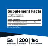 Nutricost creatina monohidratada cuchara medidora para porciones de 5 g