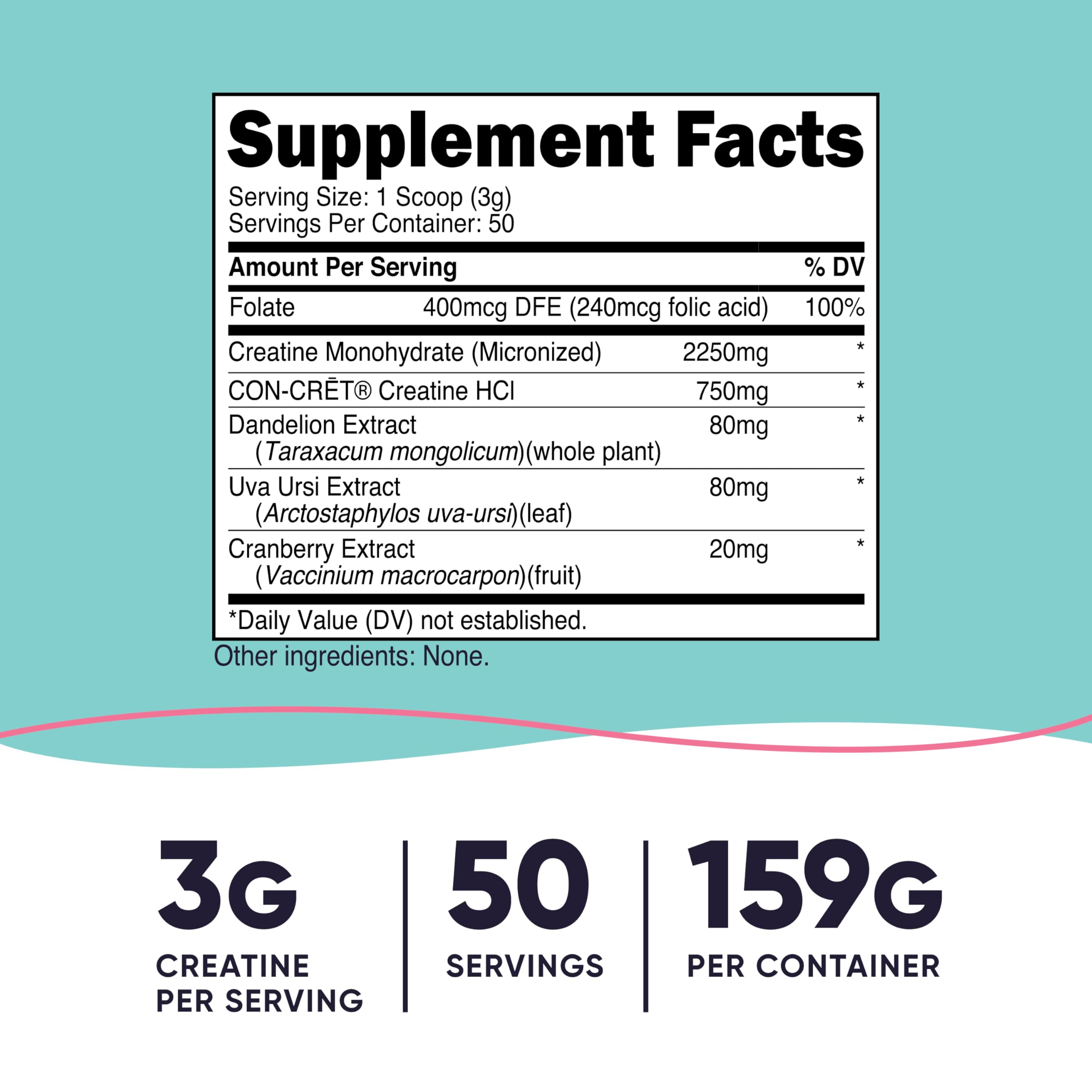 Nutricost Creatina Monohidratada, dosis 3 g para sesiones intensas.